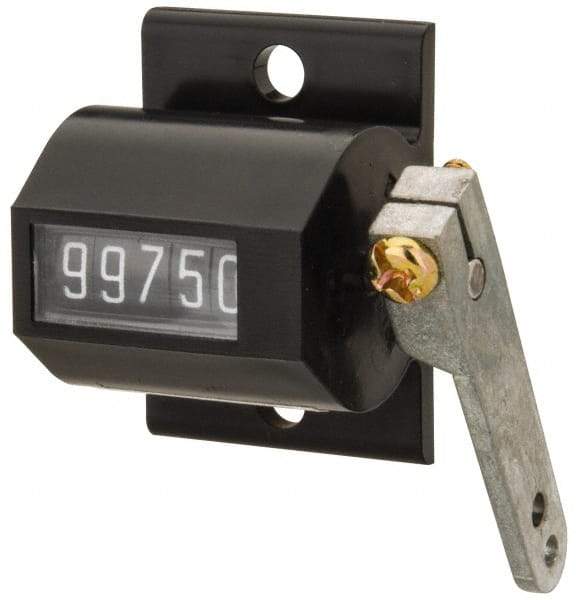 Value Collection - 5 Digit Mechanical Display Stroke Counter - Manual Reset - Americas Industrial Supply