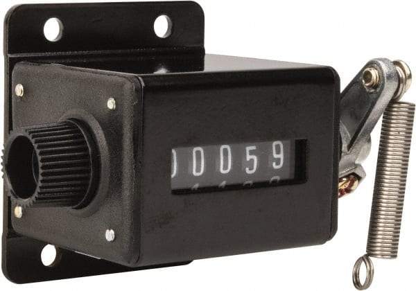 Value Collection - 5 Digit Mechanical Display Stroke Counter - Manual Reset - Americas Industrial Supply