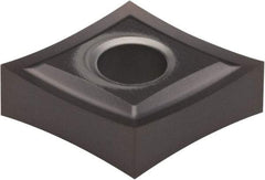 Kennametal - CNGP430.5 Grade KCU10 Carbide Turning Insert - AlTiN Finish, 80° Diamond, 1/2" Inscr Circle, 3/16" Thick, 0.008" Corner Radius - Americas Industrial Supply