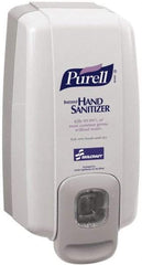 Ability One - 1000 mL Liquid Hand Sanitizer Dispenser - Plastic, Hanging, Gray - Americas Industrial Supply