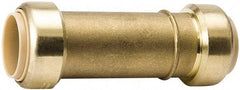Value Collection - 3/4" Tube OD, 7/8 Standard Lead Free Brass Push-to-Connect Tube Union - Tube to Tube Connection, 200 Max psi, EPDM O-Ring - Americas Industrial Supply