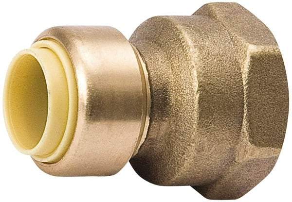 Value Collection - 1/2 x 3/4" Tube OD, 7/8 Standard Lead Free Brass Push-to-Connect Tube Union - Tube to Tube Connection, 200 Max psi, EPDM O-Ring - Americas Industrial Supply