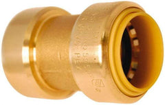Value Collection - 3/4 x 1/2" Tube OD, 5/8 Standard Lead Free Brass Push-to-Connect Tube Union - Tube to Tube Connection, 200 Max psi, EPDM O-Ring - Americas Industrial Supply