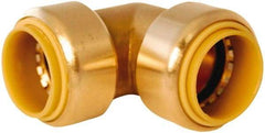 Value Collection - 1 x 3/4" Tube OD, 7/8 Standard Lead Free Brass Push-to-Connect Tube Union Elbow - Tube to Tube Connection, 200 Max psi, EPDM O-Ring - Americas Industrial Supply