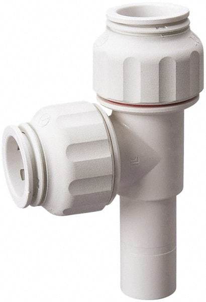 Value Collection - 1/2" OD, Polysulfone Push-to-Connect Plug-In Run Tee - 250 Max psi, 1/2" Stem Diam, White - Americas Industrial Supply