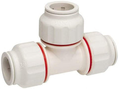 Value Collection - 3/4" OD, Polysulfone Push-to-Connect Union Tee - 250 Max psi, White - Americas Industrial Supply