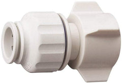 Value Collection - 1/2" OD, 3/4 Thread, Polysulfone Push-to-Connect Female Connector - 250 Max psi, White - Americas Industrial Supply
