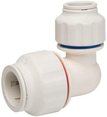 Value Collection - 3/4 x 1/2" OD, Polysulfone Push-to-Connect Union Elbow - 250 Max psi, White - Americas Industrial Supply