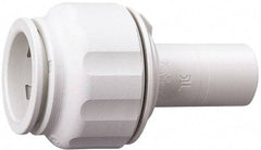 Value Collection - 1/2" OD, Polysulfone Push-to-Connect Plug-In Reducer - 250 Max psi, 3/8" Stem Diam, White - Americas Industrial Supply