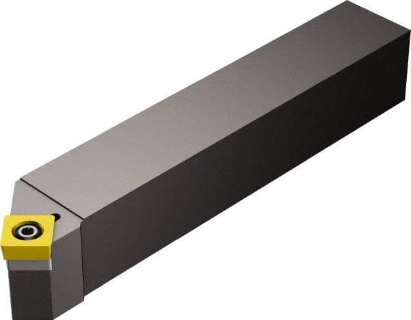 Sandvik Coromant - SSDC, Right Hand Cut, 45° Lead Angle, 25mm Shank Height x 25mm Shank Width, Neutral Rake Indexable Turning Toolholder - 150.02mm OAL, SCMT 12 04 08 Insert Compatibility, Series CoroTurn 107 - Americas Industrial Supply