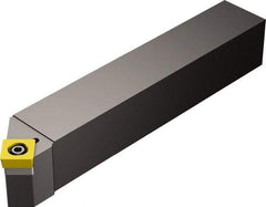 Sandvik Coromant - SSDC, Right Hand Cut, 45° Lead Angle, 5/8" Shank Height x 5/8" Shank Width, Neutral Rake Indexable Turning Toolholder - 4" OAL, SCMT 09 T3 08 Insert Compatibility, Series CoroTurn 107 - Americas Industrial Supply