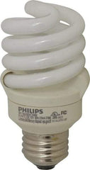 Philips - 13 Watt Fluorescent Residential/Office Medium Screw Lamp - 2,700°K Color Temp, 900 Lumens, 120 Volts, EL/mDT, 10,000 hr Avg Life - Americas Industrial Supply