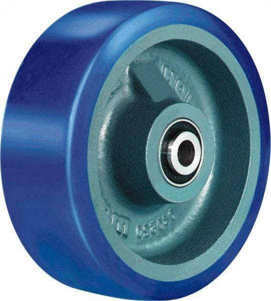 Hamilton - 6 Inch Diameter x 2 Inch Wide, Polyurethane on Cast Iron Caster Wheel - 1,300 Lb. Capacity, 2-1/2 Inch Hub Length, 1/2 Inch Axle Diameter, Sealed Precision Ball Bearing - Americas Industrial Supply