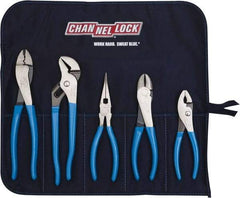 Channellock - 5 Piece Plier Set - Comes in Tool Roll - Americas Industrial Supply