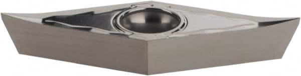 Iscar - VCGT33.004 AS Grade IC20 Carbide Turning Insert - Uncoated, 35° Diamond, 3/8" Inscr Circle, 3/16" Thick, 0.004" Corner Radius - Americas Industrial Supply