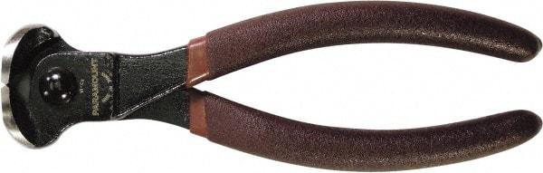 Paramount - 7" OAL, 11 AWG Capacity, End Cutting Pliers - 11/32" Jaw Length x 1-5/8" Jaw Width, Plastic Dipped Handle - Americas Industrial Supply