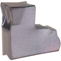 Iscar - TAG W IC908 Grade, 0.12" Cutting Width, Carbide Cutoff Insert - Neutral Lead Angle, 0.0079" Cnr Rad, TiAlN Coated, Single End - Americas Industrial Supply