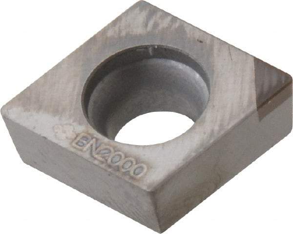 Sumitomo - NU-CCGA32.51 Grade BN2000 PCBN Turning Insert - Uncoated, 80° Diamond, 3/8" Inscr Circle, 5/32" Thick, 1/64" Corner Radius - Americas Industrial Supply