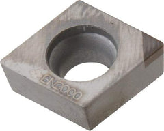 Sumitomo - NU-CCGA32.51 Grade BN2000 PCBN Turning Insert - Uncoated, 80° Diamond, 3/8" Inscr Circle, 5/32" Thick, 1/64" Corner Radius - Americas Industrial Supply