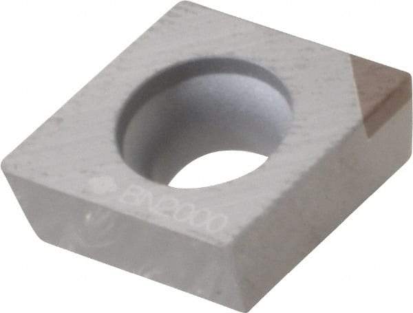 Sumitomo - NU-CCGA32.50.5 Grade BN2000 PCBN Turning Insert - Uncoated, 80° Diamond, 3/8" Inscr Circle, 5/32" Thick, 0.0078" Corner Radius - Americas Industrial Supply