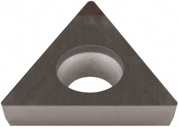 Hertel - SH-TPGA322 Grade HT610BN PCBN Turning Insert - Uncoated, 60° Triangle, 3/8" Inscr Circle, 1/8" Thick, 1/32" Corner Radius - Americas Industrial Supply