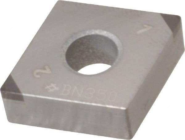 Sumitomo - 2NU-CNGA431 Grade BN350 PCBN Turning Insert - Uncoated, 80° Diamond, 1/2" Inscr Circle, 3/16" Thick, 1/64" Corner Radius - Americas Industrial Supply