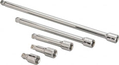 Paramount - 1/2" Drive Socket Wobble Extension Set - 5 Pieces, Includes 2, 3, 5, 10, 15" Lengths - Americas Industrial Supply