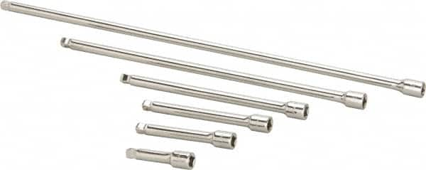 Paramount - 1/4" Drive Socket Wobble Extension Set - 6 Pieces, Includes 2, 3, 4, 6, 10, 14" Lengths - Americas Industrial Supply