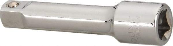 Paramount - 3/8" Drive Standard Socket Extension - 3" OAL, Chrome Finish - Americas Industrial Supply