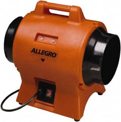 Allegro - 8" Inlet, Electric AC Axial Blower - 0.33 hp, 865 CFM (Free Air), 230 Max Voltage Rating - Americas Industrial Supply