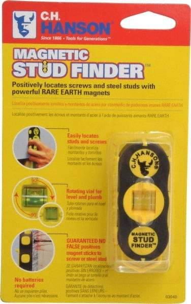 C.H. Hanson - 1" Deep Scan Magnetic Stud Finder - Detects Studs & Joists - Americas Industrial Supply