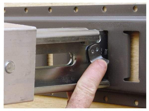 Kinedyne - 91.9 to 102.3" Long Standard-Duty E-Beam for 96 & 102" Trailers - Aluminum, 2,200 Lb Vertical Capacity, 2,000 Lb Horizontal Capacity - Americas Industrial Supply