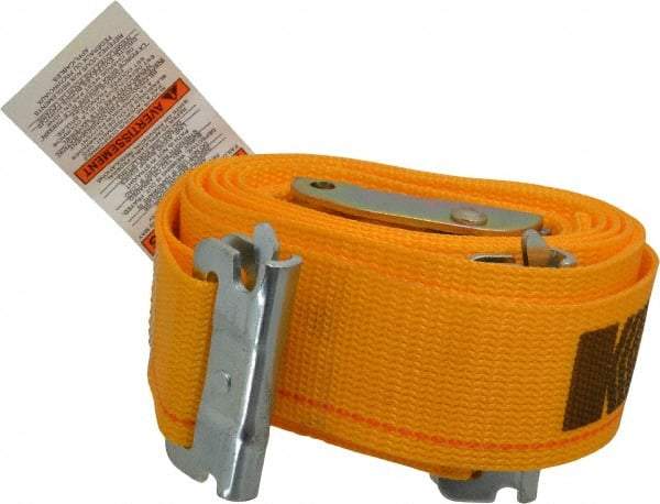 Kinedyne - 12' Long x 2" Wide, 835 Lb Basket Capacity, 1 Ply, Polyester Web Sling - Yellow - Americas Industrial Supply