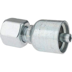 Parker - Female Steel Hydraulic Hose Swivel - -4 Hose Size, 1/4" Hose Diam - Americas Industrial Supply