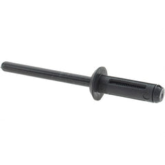 Value Collection - Large Flange Head Nylon Open End Blind Rivet - 5/32" to 1/4" Grip, 11/32" Head Diam, 21/32" Length Under Head, - Americas Industrial Supply