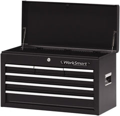 Value Collection - 6 Drawer Intermediate Tool Chest - 26" Wide x 12" Deep x 15-1/4" High, Steel, Black - Americas Industrial Supply