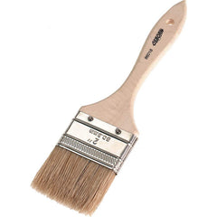 Osborn - Paint Brushes; Type: Chip Brush ; Bristle Shape: Flat ; Bristle Material: White China Bristle ; Bristle Length (Inch): 1-1/2 ; Width (Inch): 1 ; Handle Length (Inch): 6 - Exact Industrial Supply