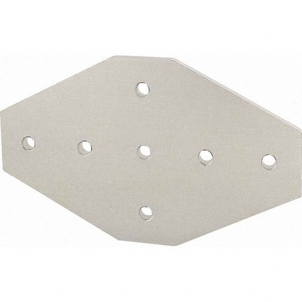 80/20 Inc. - 7-1/2" Wide x 4-1/2" High x 1/4" Long Open Shelving Joining Plate - Americas Industrial Supply