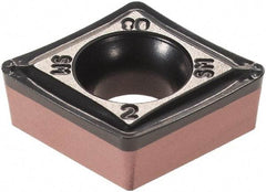 Iscar - CCMT3-2 SM Grade IC6025 Carbide Turning Insert - TiCN/Al2O3/TiN Finish, 80° Diamond, 3/8" Inscr Circle, 5/32" Thick, 1/32" Corner Radius - Americas Industrial Supply