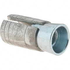 Value Collection - 5/8" Diam, 1" Drill, 2" OAL, 1-1/2" Min Embedment Drop-In Concrete Anchor - Steel (Cone)/Zamac Alloy (Body), Zinc-Plated Finish - Americas Industrial Supply