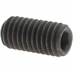Value Collection - M8x1.25 Metric Coarse, 16mm OAL, Cup Point Set Screw - Grade 14.9 (45H) Alloy Steel, 4mm Key - Americas Industrial Supply