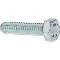 Value Collection - M5x0.80mm Metric Coarse, 20mm Long Hex Head Cap Screw - Fully Threaded, Grade 10.9 Steel, Zinc-Plated Finish, 8mm Hex - Americas Industrial Supply