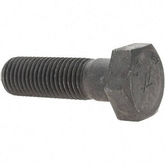 Value Collection - 1-8 Thread, 3-1/2" Length Under Head, Hex Head Bolt - Grade B7 Alloy Steel, Uncoated - Americas Industrial Supply