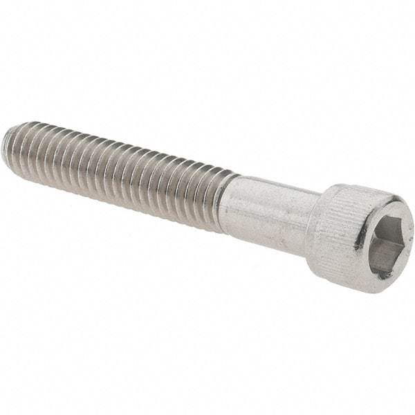 Made in USA - 5/16-18 UNC Hex Socket Drive, Socket Cap Screw - Grade 316 Stainless Steel, 2" Length Under Head - Americas Industrial Supply