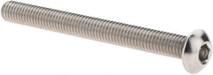 Value Collection - #10-32 UNF Hex Socket Drive, Button Screw - Grade 18.8 Stainless Steel, Fully Threaded, 2" Length Under Head - Americas Industrial Supply