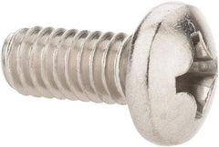 Value Collection - #12-24 UNC, 1/2" Length Under Head Phillips Drive Machine Screw - Pan Head, Grade 18-8 Stainless Steel, Uncoated, Without Washer - Americas Industrial Supply