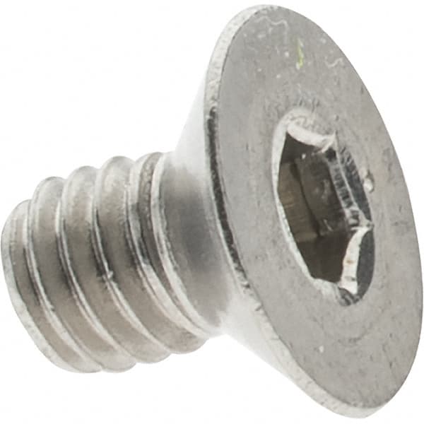 Value Collection - M4x0.70 Metric Coarse Hex Socket Drive, 82° Flat Screw - Grade 316 & Austenitic A4 Stainless Steel, Fully Threaded, 6mm OAL - Americas Industrial Supply