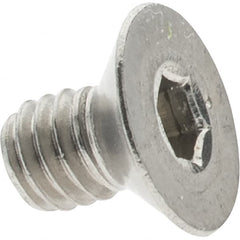 Value Collection - M4x0.70 Metric Coarse Hex Socket Drive, 82° Flat Screw - Grade 316 & Austenitic A4 Stainless Steel, Fully Threaded, 6mm OAL - Americas Industrial Supply