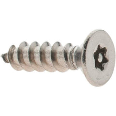 Value Collection - #10 Flat Head Torx Sheet Metal Screw - Stainless Steel, 3/4" OAL, Grade 18-8, T25 Drive - Americas Industrial Supply