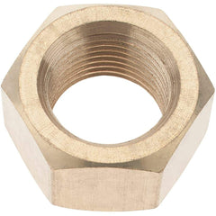 Value Collection - 3/4-18 UNF Brass Right Hand Hex Nut - 1-7/64" Across Flats, 41/64" High - Americas Industrial Supply